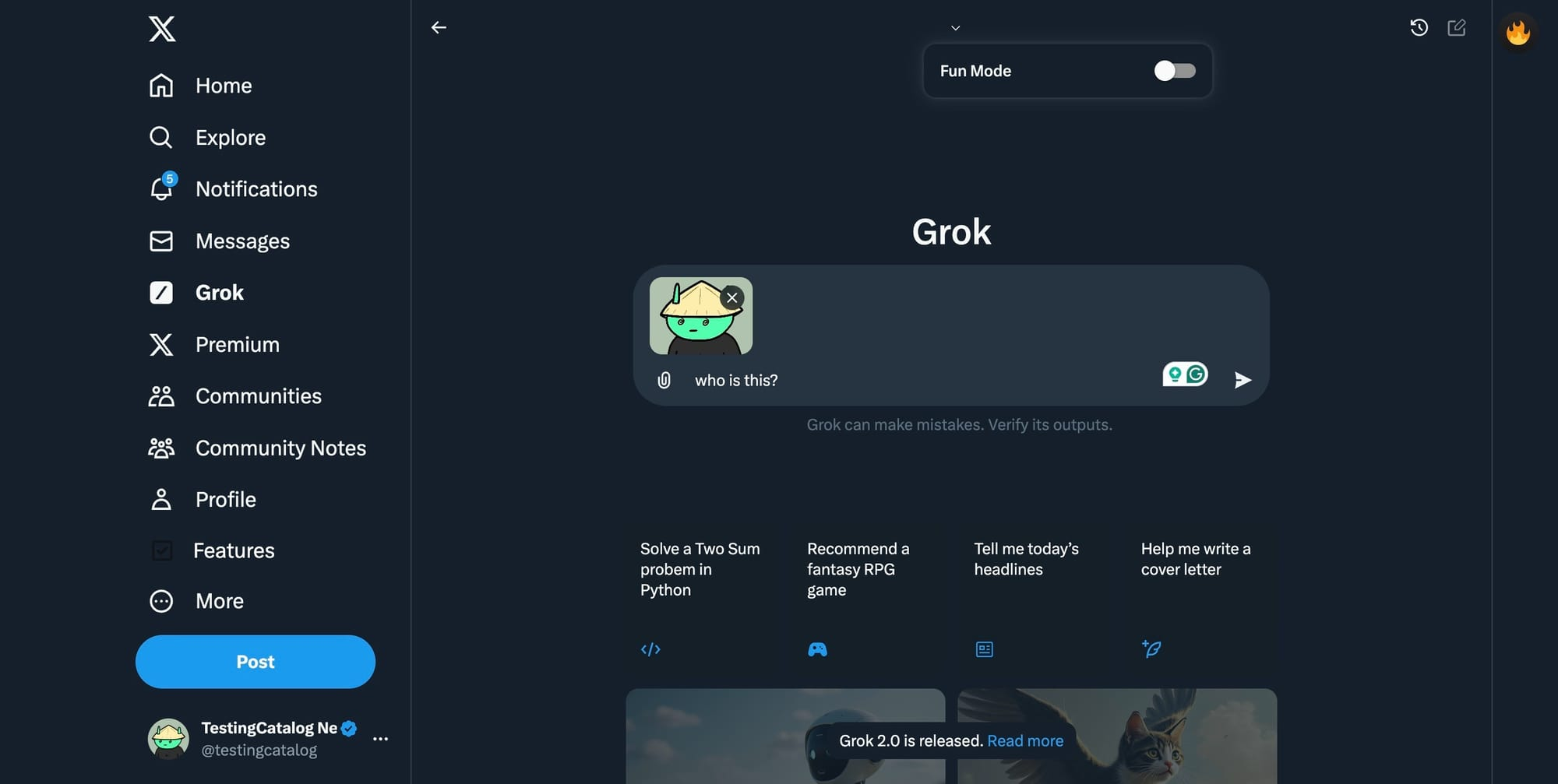 Xwebsite how to use grok