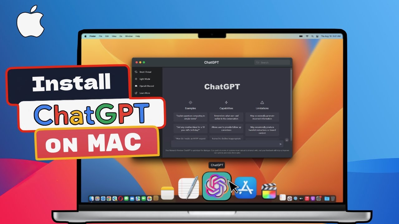 如何在MAC上面安装ChatGPT封面截图