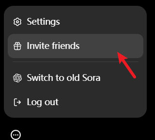 从好友那里领取Sora 2 邀请码 