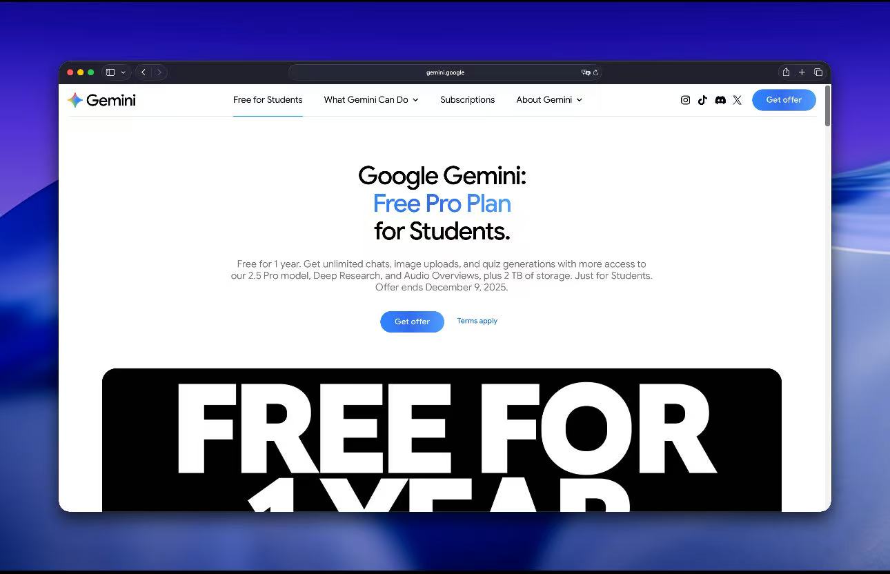 活动官网点击"Get offer"后登录账号.截图