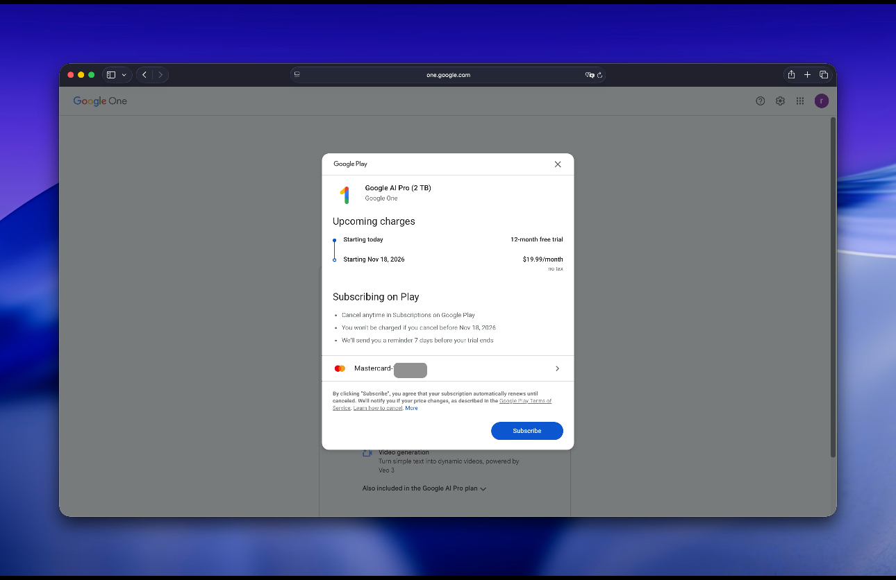 直接点击的"Subscribe", 你就能看到P11的"Subscribed"截图